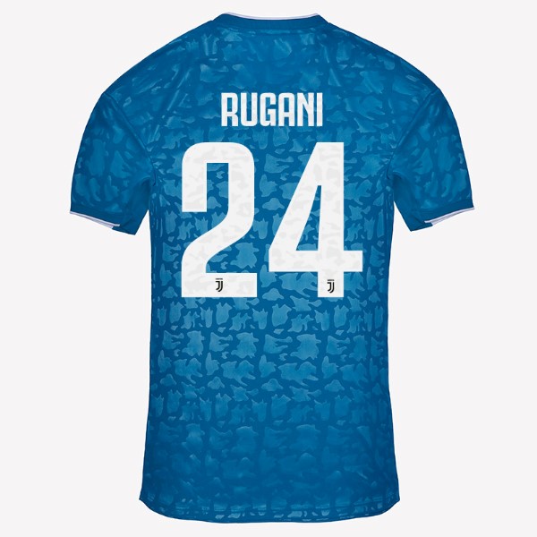 Camiseta Juventus NO.24 Rugani Replica Tercera Ropa 2019/20 Azul